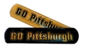2 Pack Pittsburgh Steelers Black and Yellow 2 Inch Wide Slap Band Bracelets 
