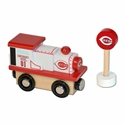 Cincinnati Reds MLB Wood Train - Engine Model running Choo-Cho Toy All-Star 