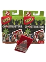 2 Pack UNO Ghostbuster Edition with bonus Christmas in your Pocket Illuminated Tree 