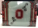 Ohio State NCAA Glass Cutting Board by Cumberland Designs, Artwork by Kate McRostie 