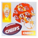 NFL 3-D Holographic 4 Team Magnets Kansas City Chiefs 